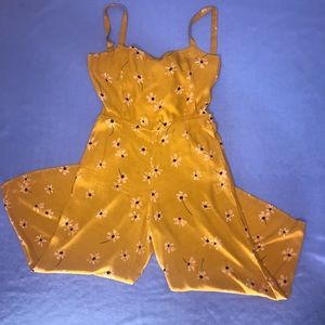 Flower Print Jumpsuit